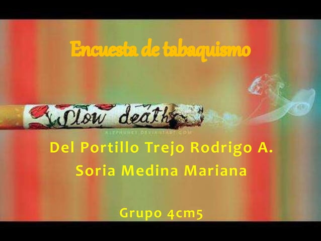 Encuesta tabaquismo | PPT