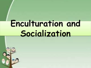 Enculturation and
Socialization
 