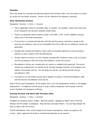 Encumbrance Accounting | DOCX