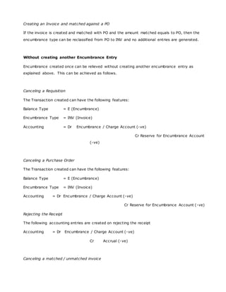 encumbrance accounting