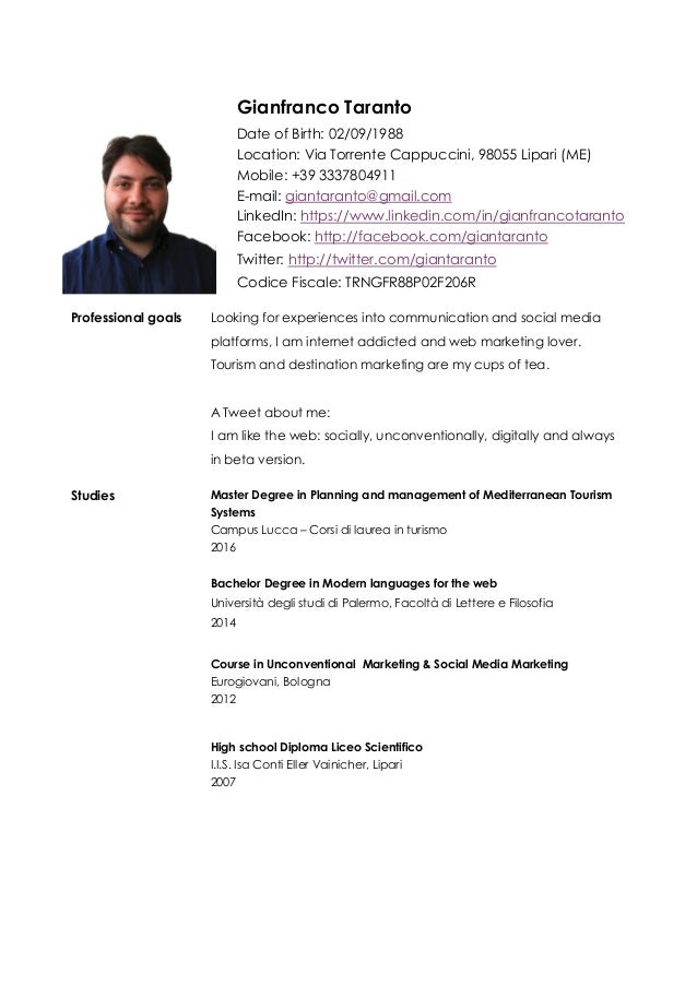 What to include in a resume image