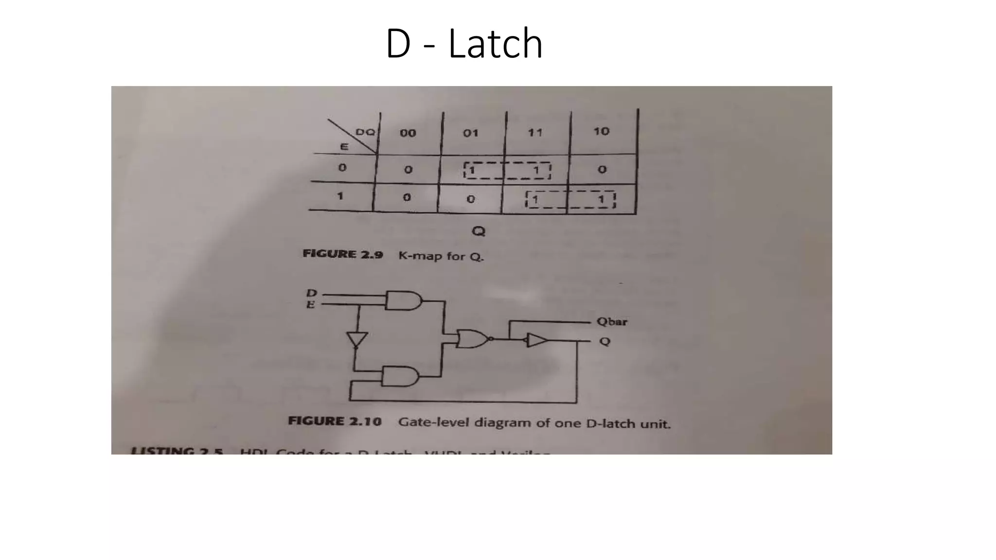 D - Latch
 