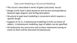 gate level modeling | PPT