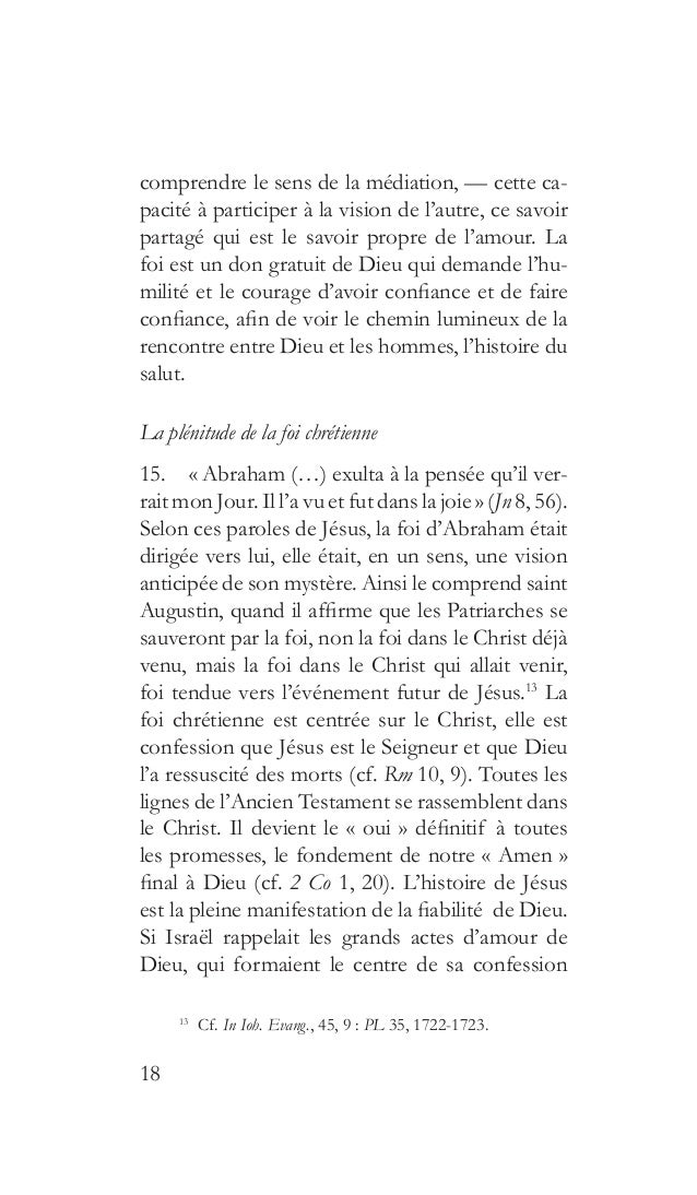 Encyclique Lumen Fidei Francais