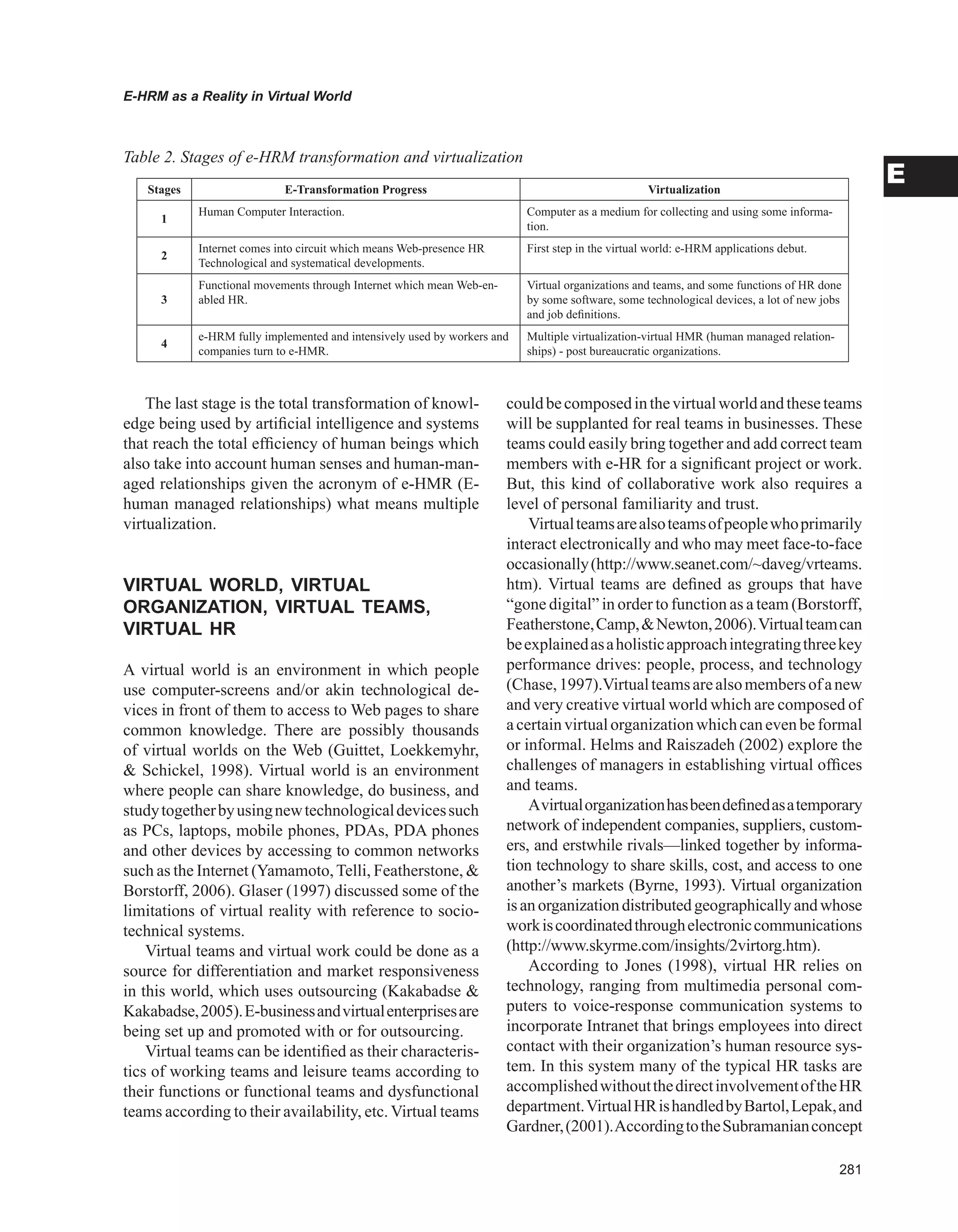 Encyclopedia of human resources information systems challenges in e hrm 