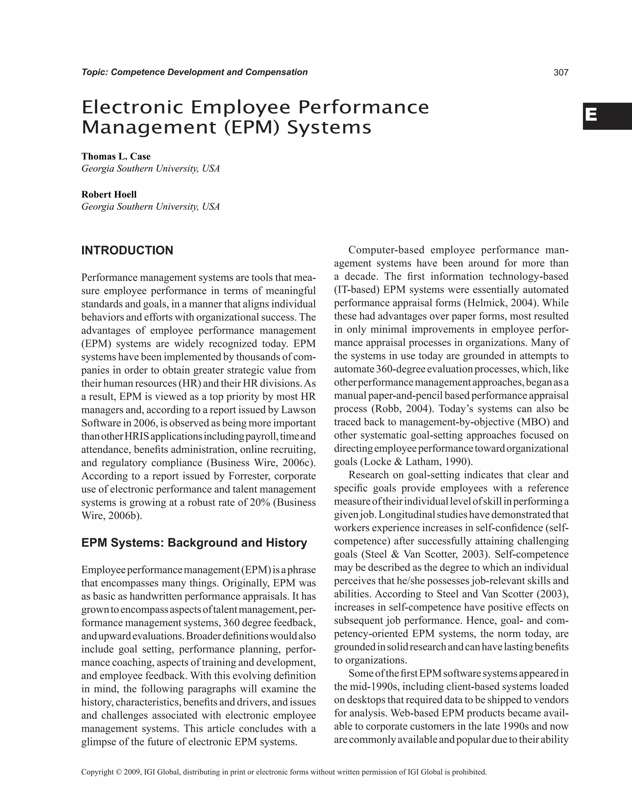 Encyclopedia of human resources information systems challenges in e hrm 