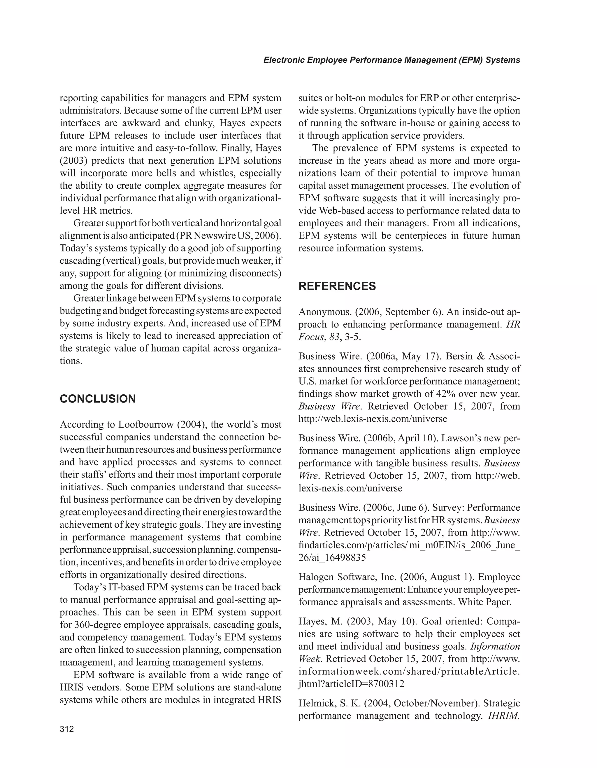 Encyclopedia of human resources information systems challenges in e hrm 