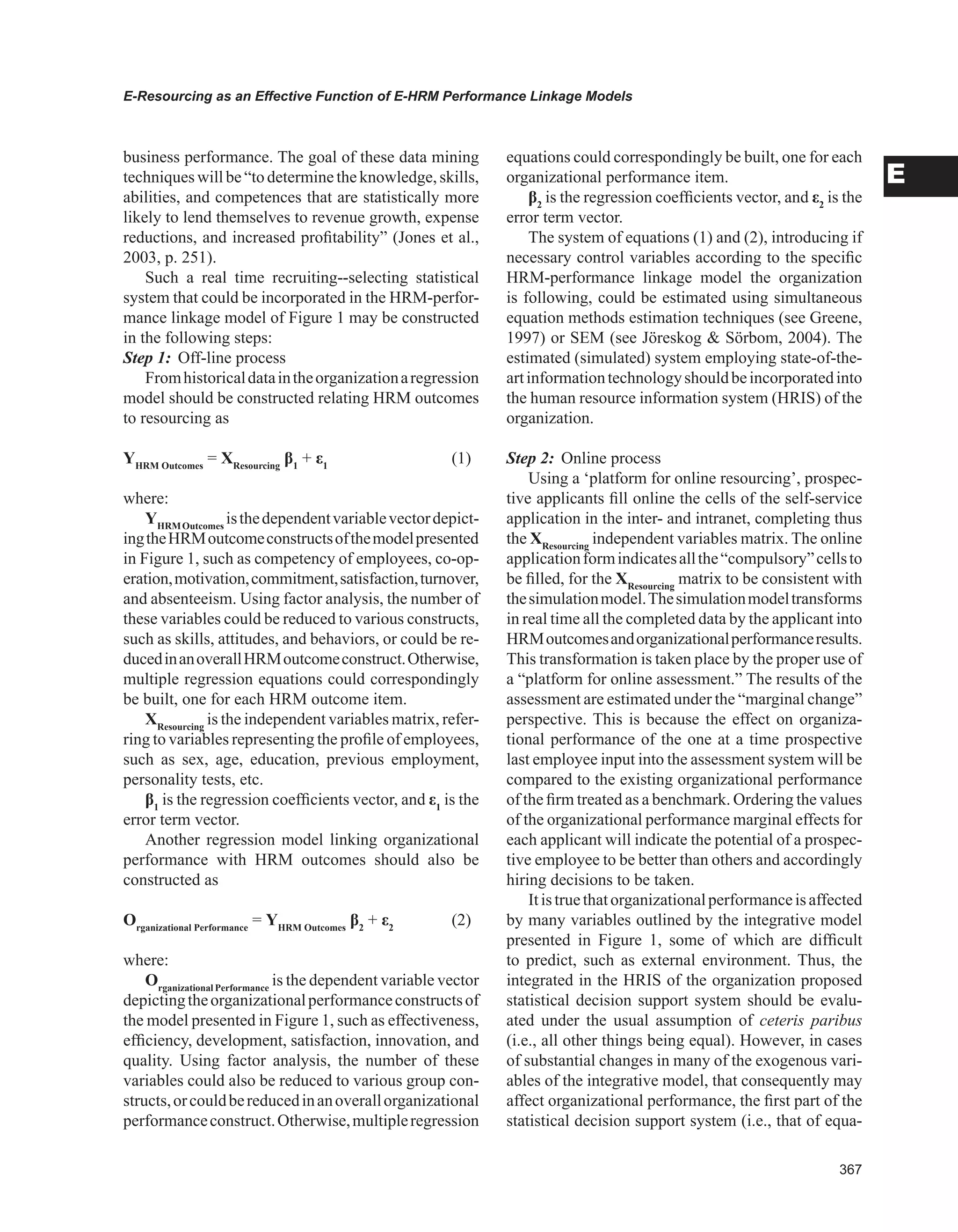 Encyclopedia of human resources information systems challenges in e hrm 