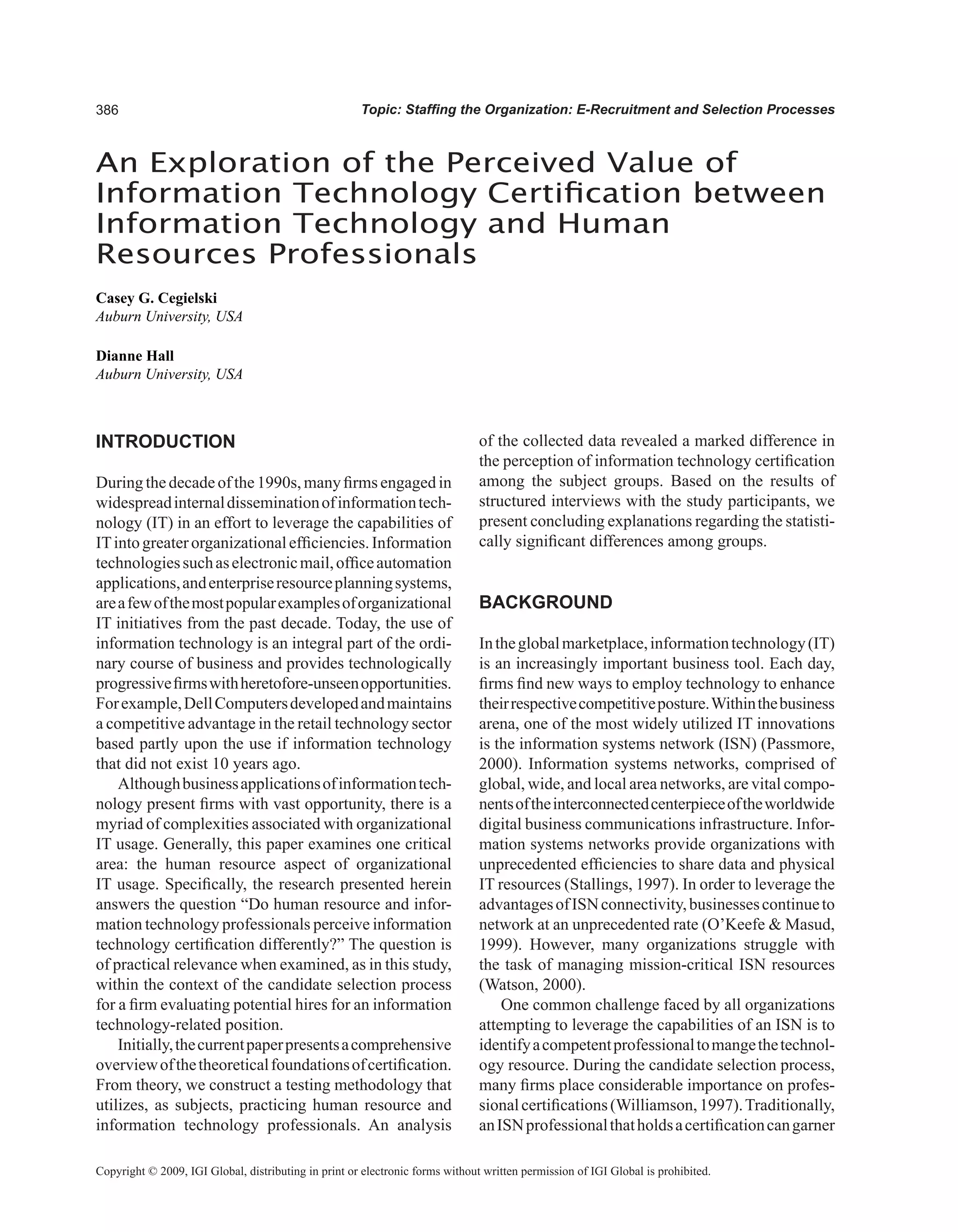 Encyclopedia of human resources information systems challenges in e hrm 