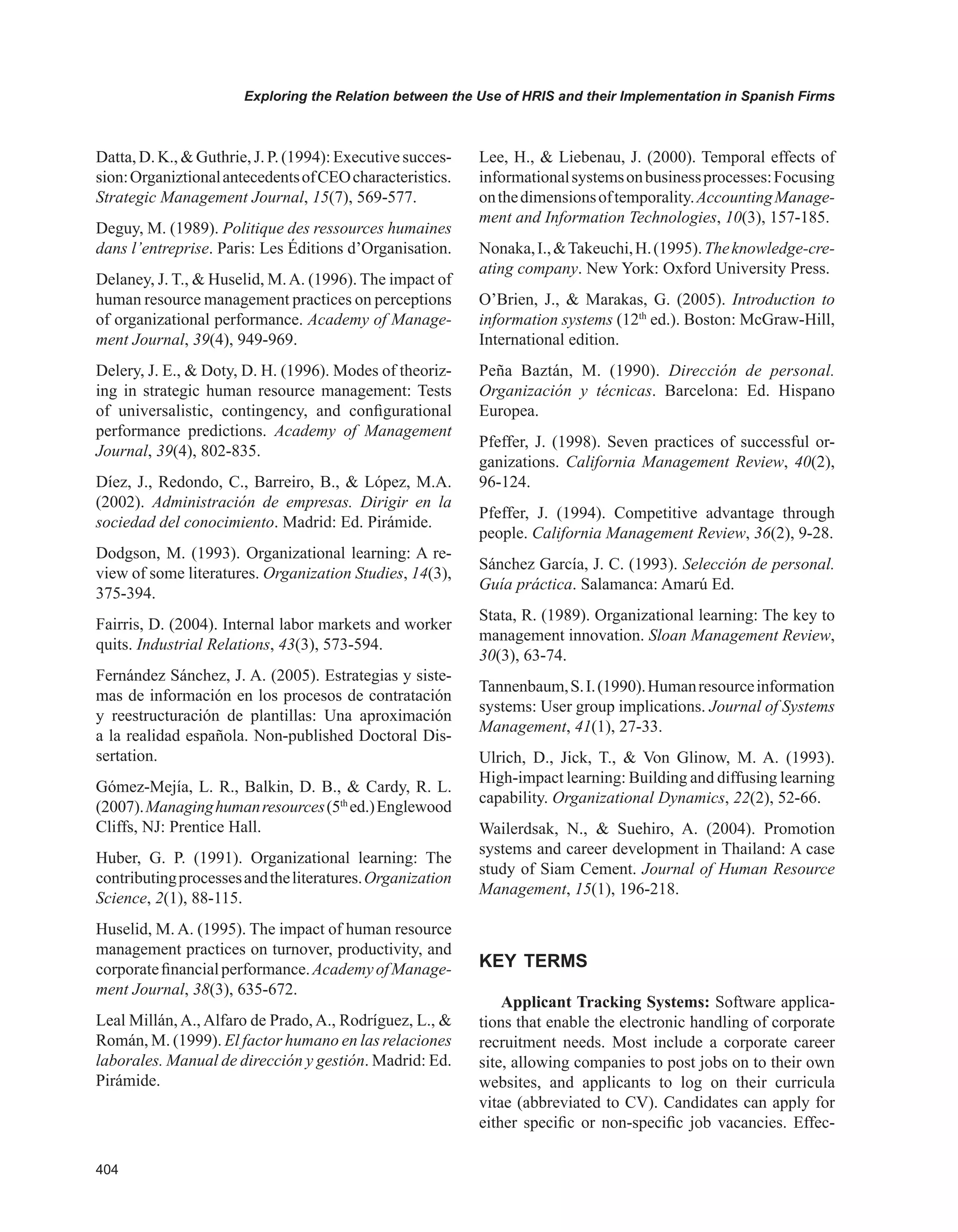 Encyclopedia of human resources information systems challenges in e hrm 