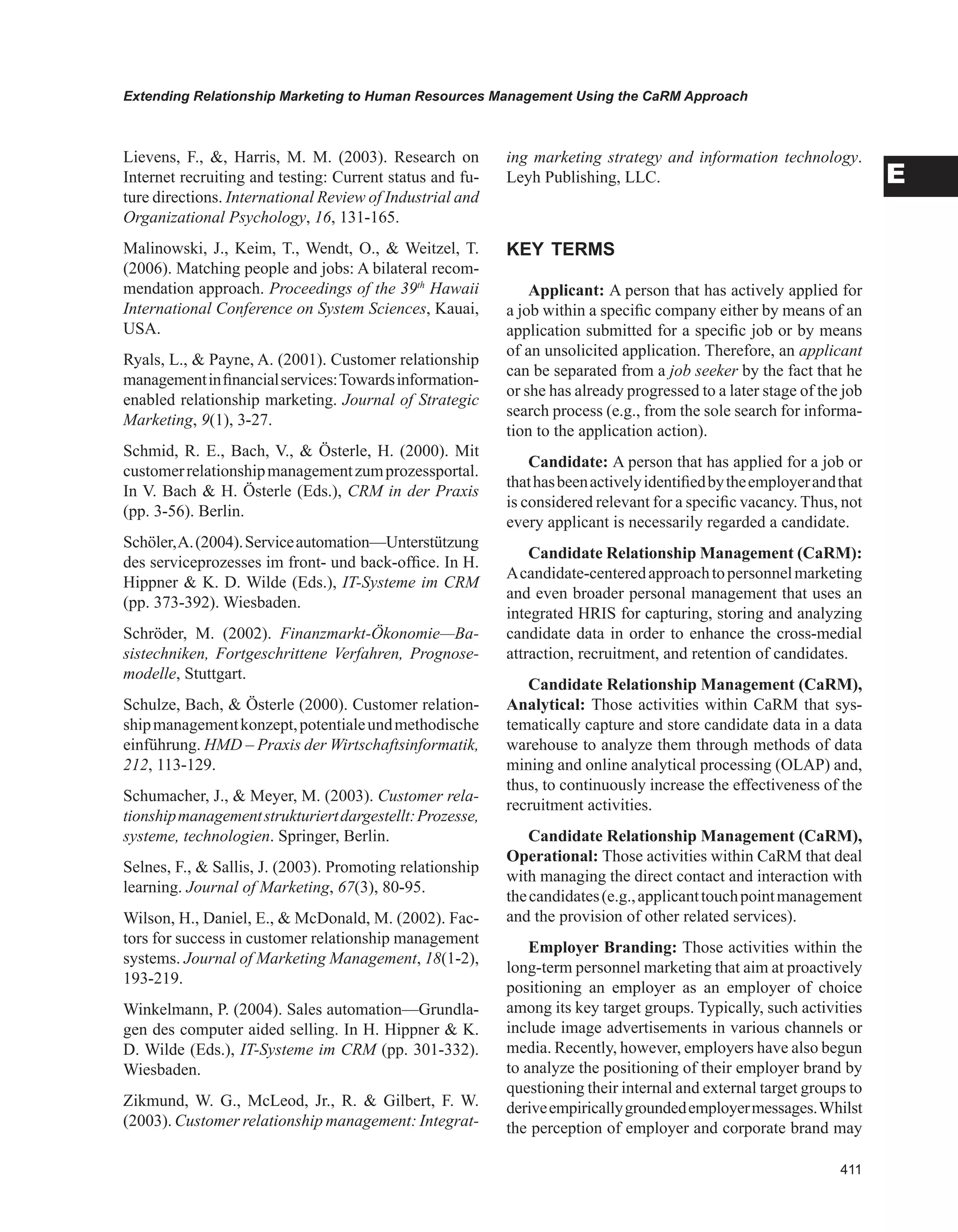 Encyclopedia of human resources information systems challenges in e hrm 