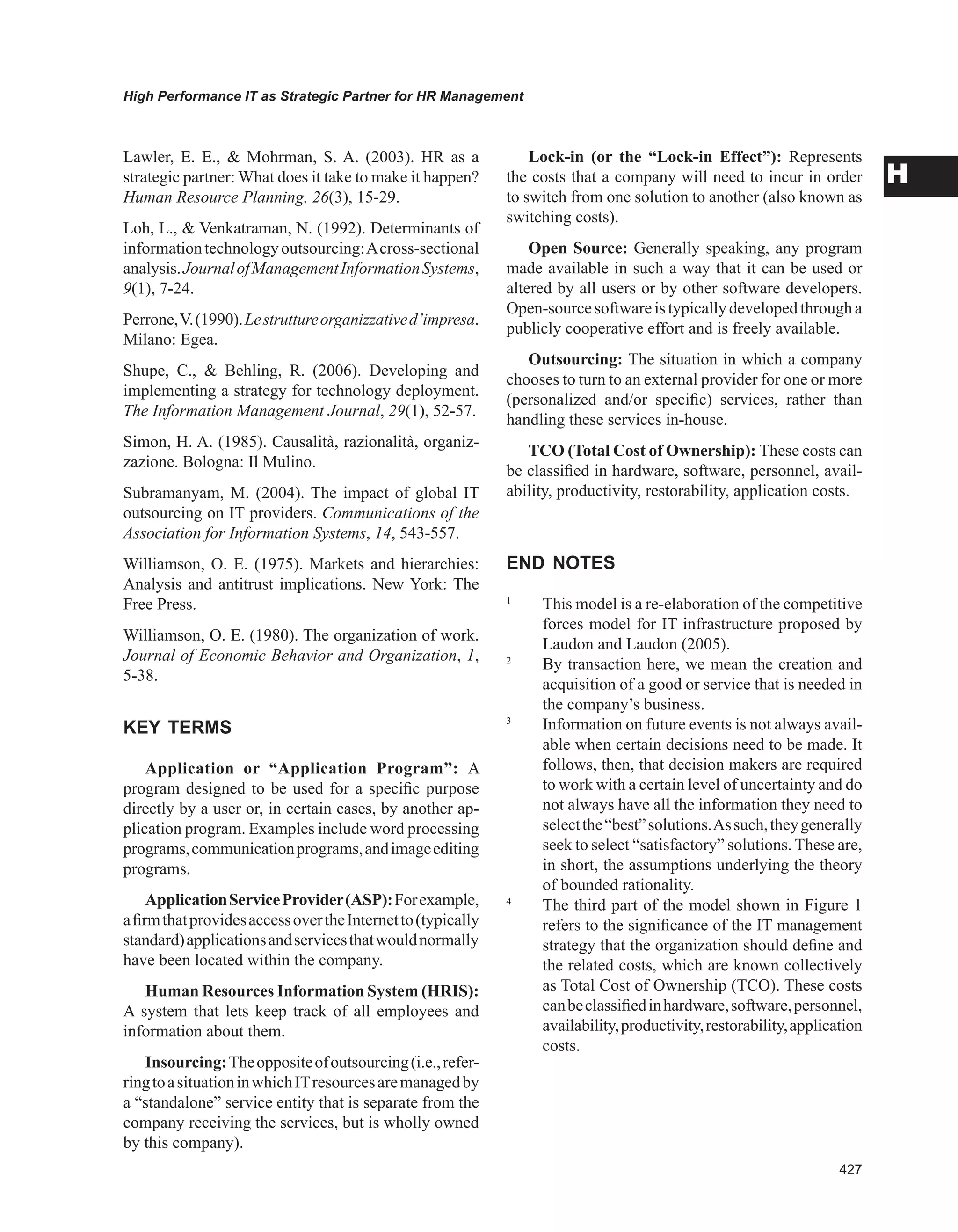 Encyclopedia of human resources information systems challenges in e hrm 