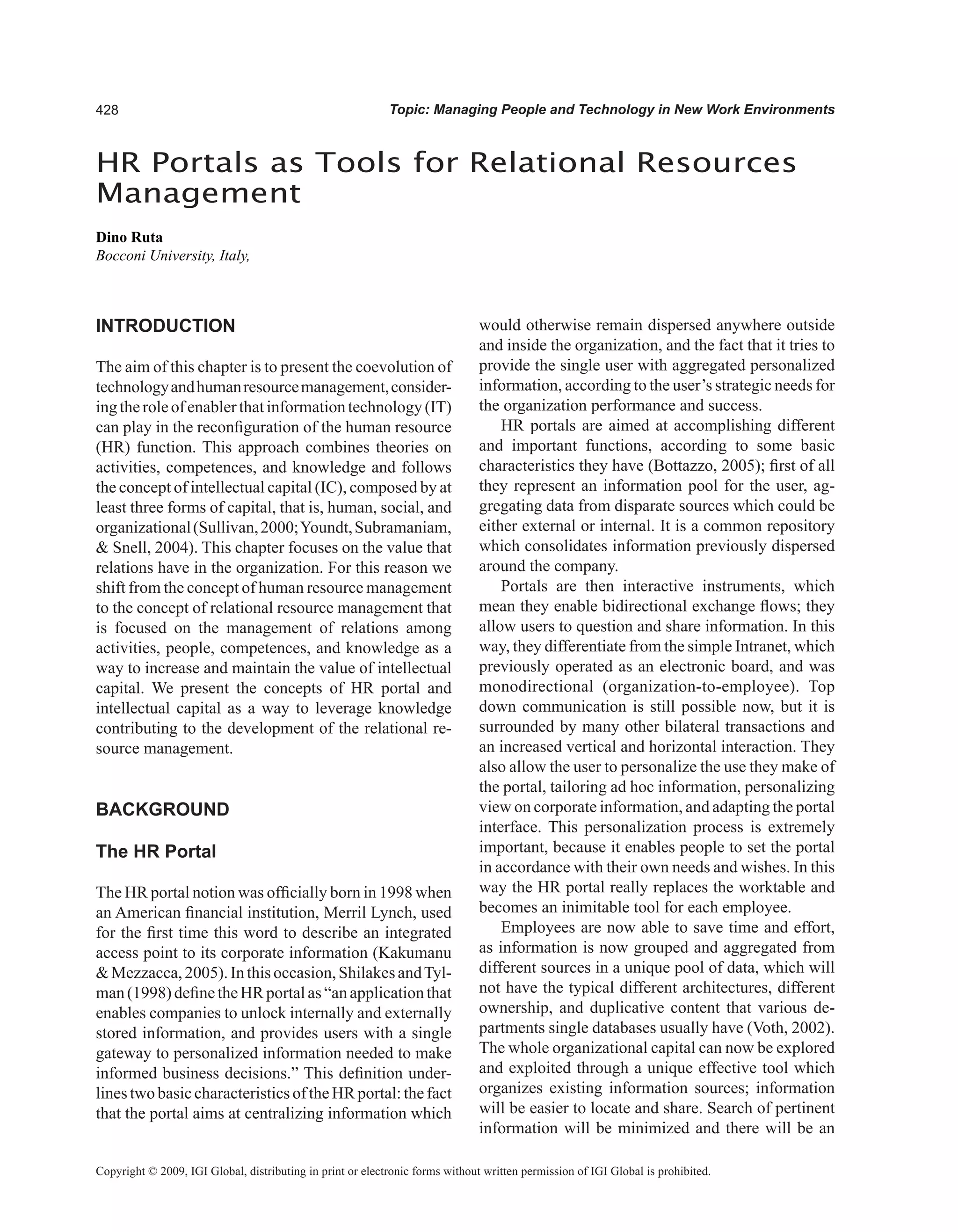 Encyclopedia of human resources information systems challenges in e hrm 