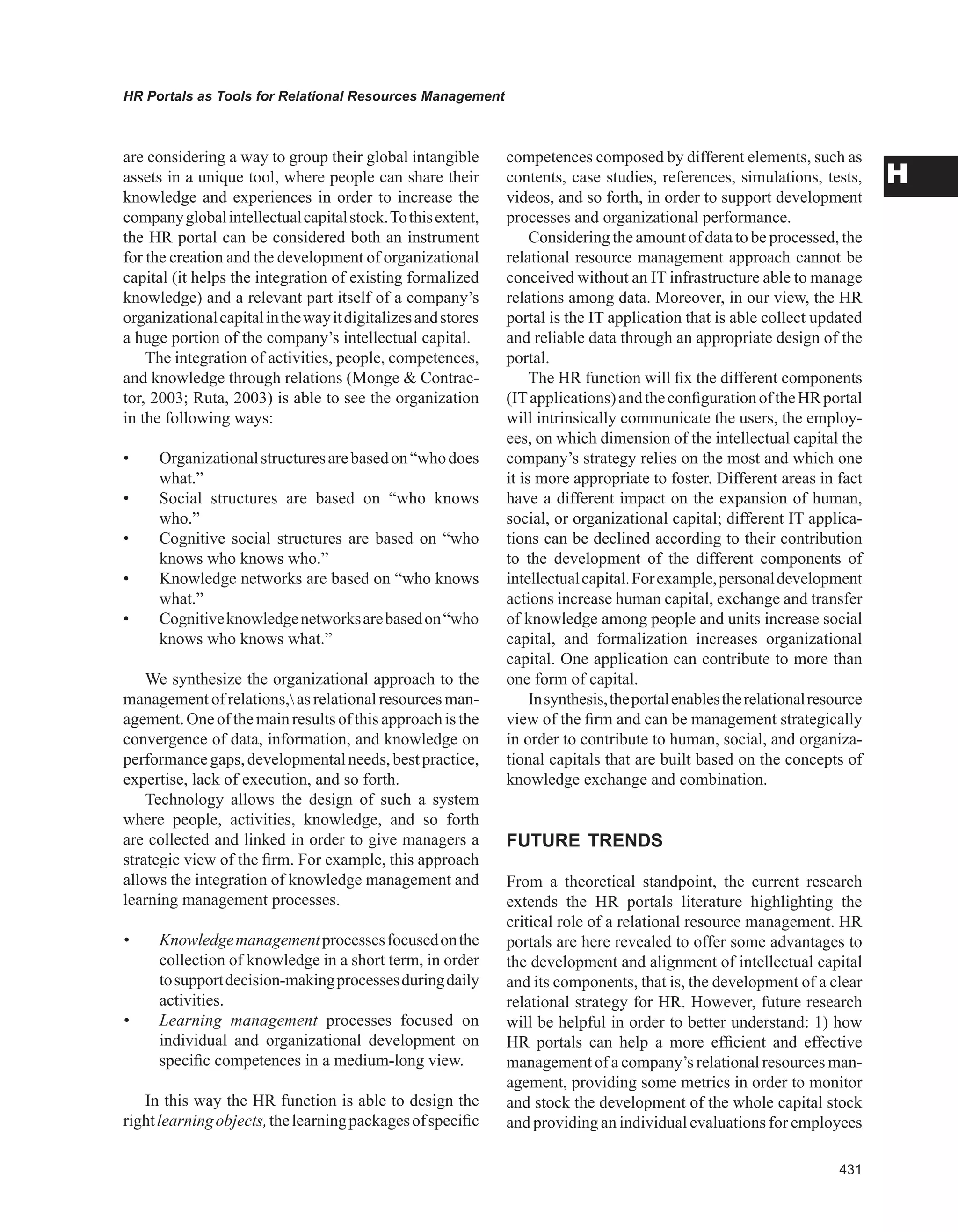 Encyclopedia of human resources information systems challenges in e hrm 