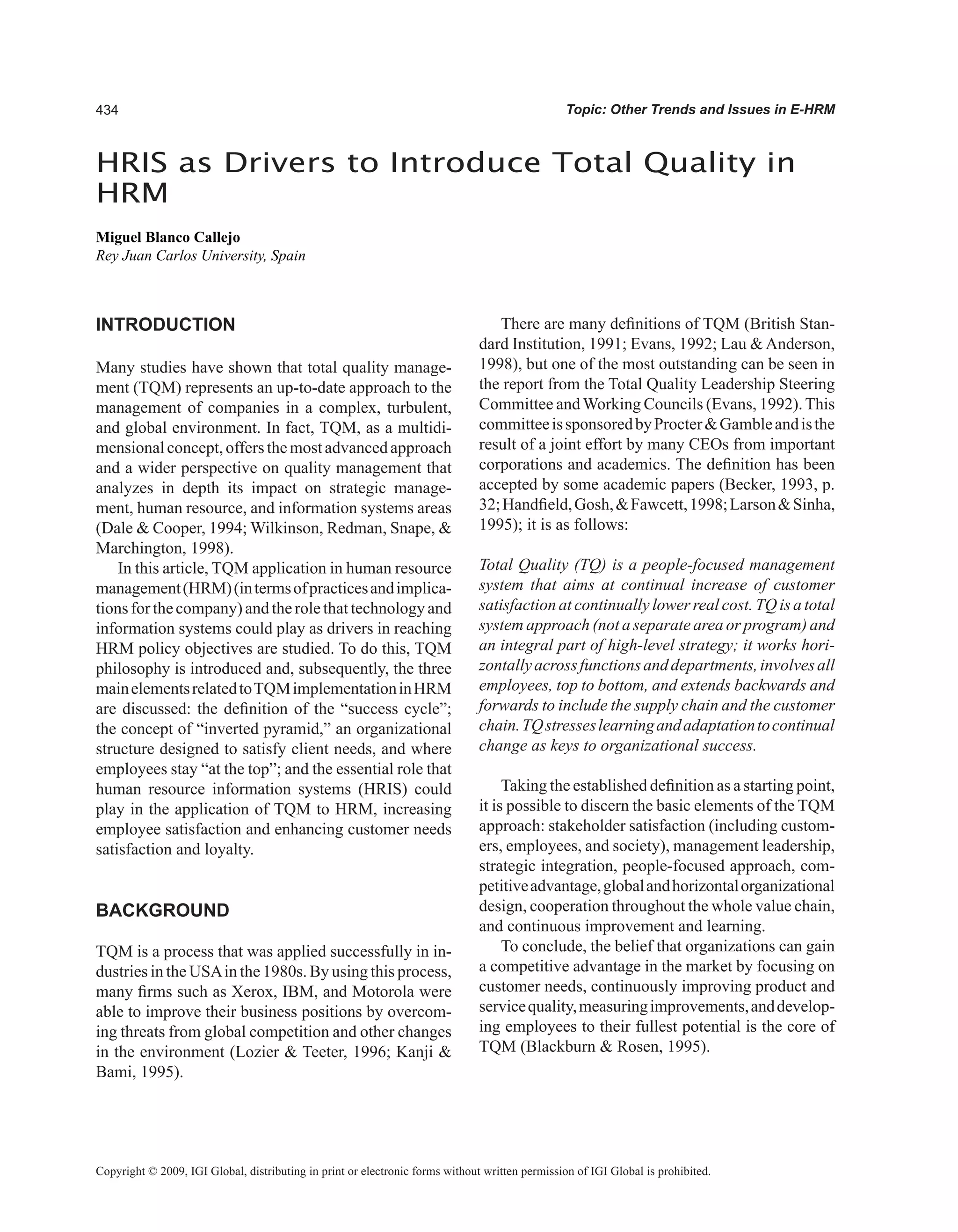 Encyclopedia of human resources information systems challenges in e hrm 