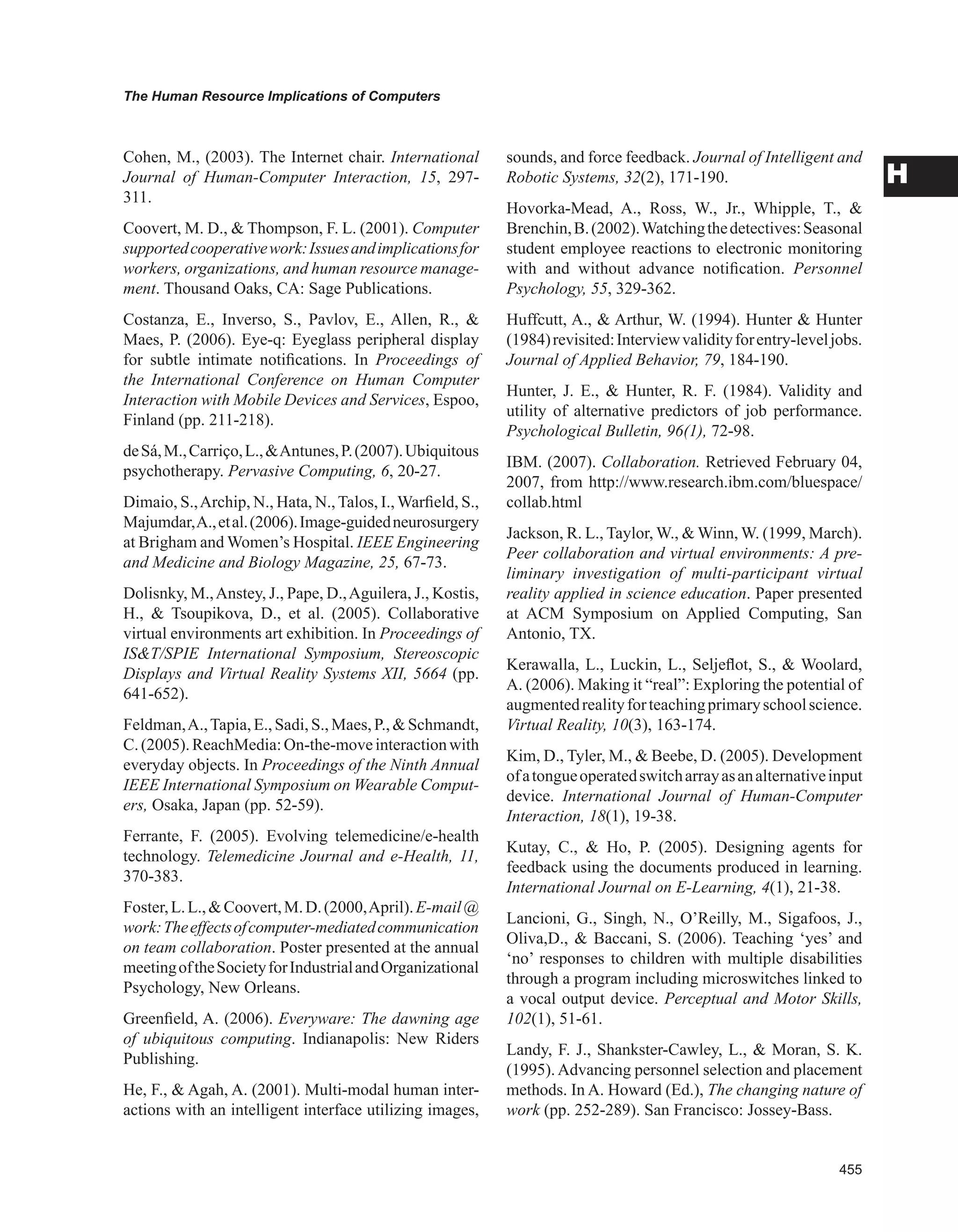 Encyclopedia of human resources information systems challenges in e hrm 