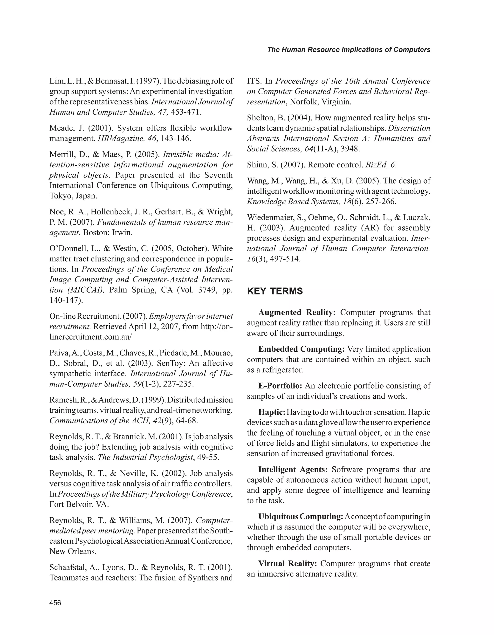 Encyclopedia of human resources information systems challenges in e hrm 