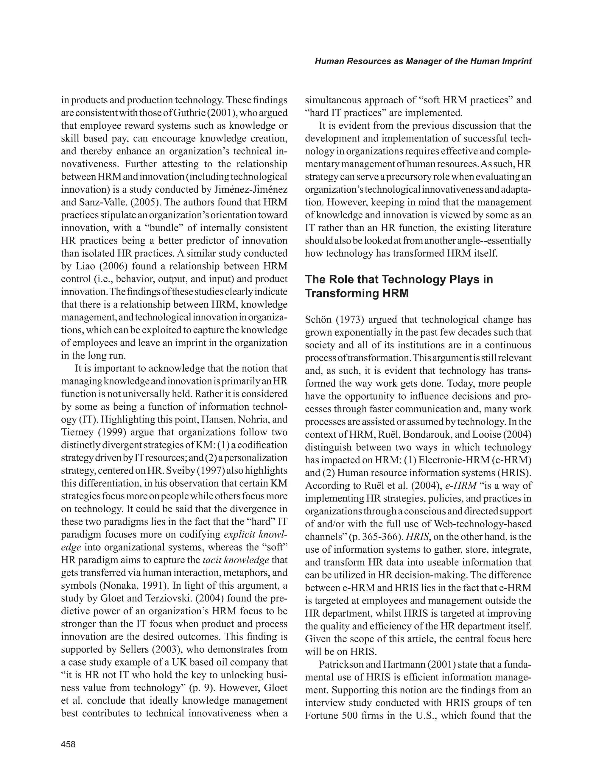 Encyclopedia of human resources information systems challenges in e hrm 