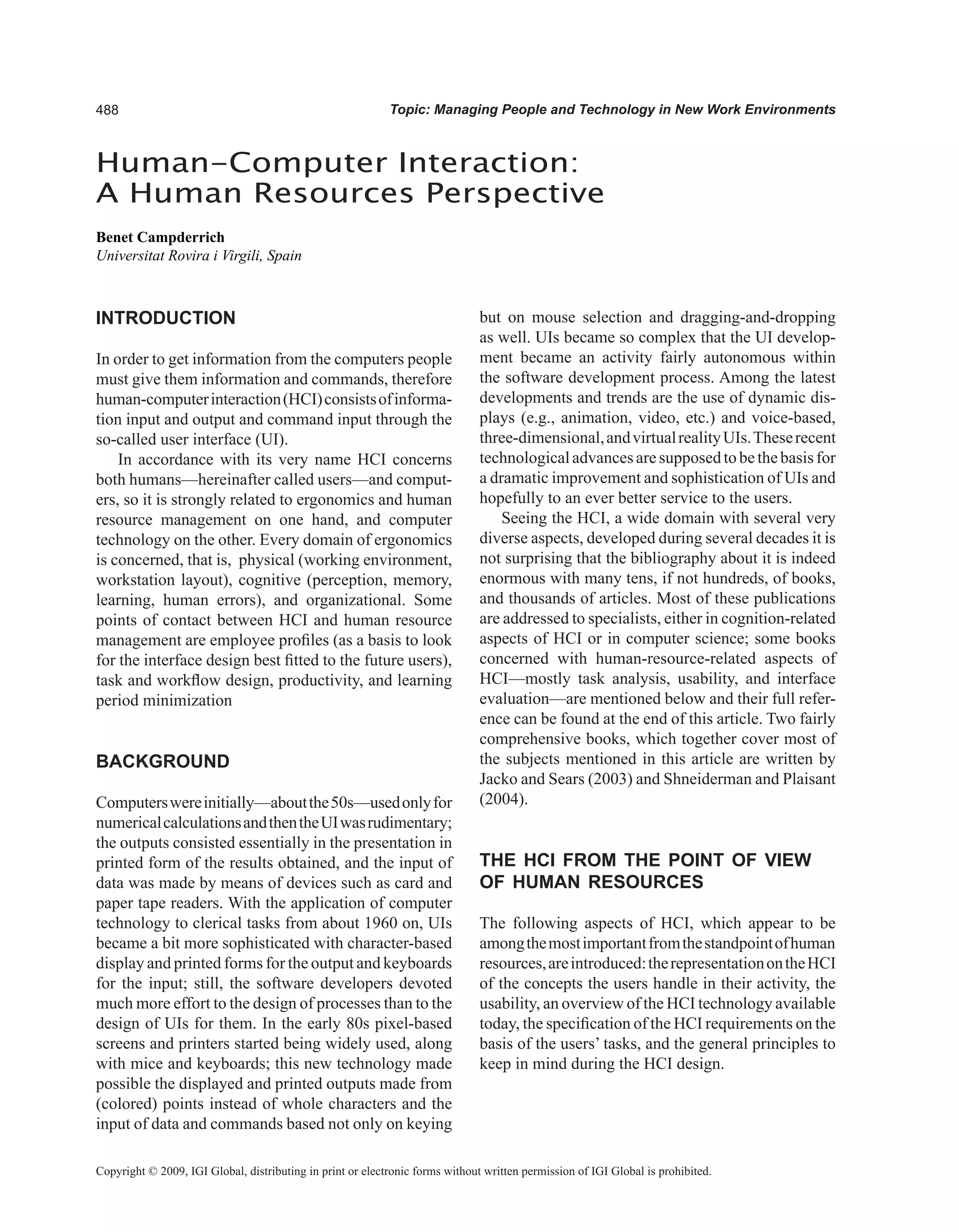 Encyclopedia of human resources information systems challenges in e hrm 