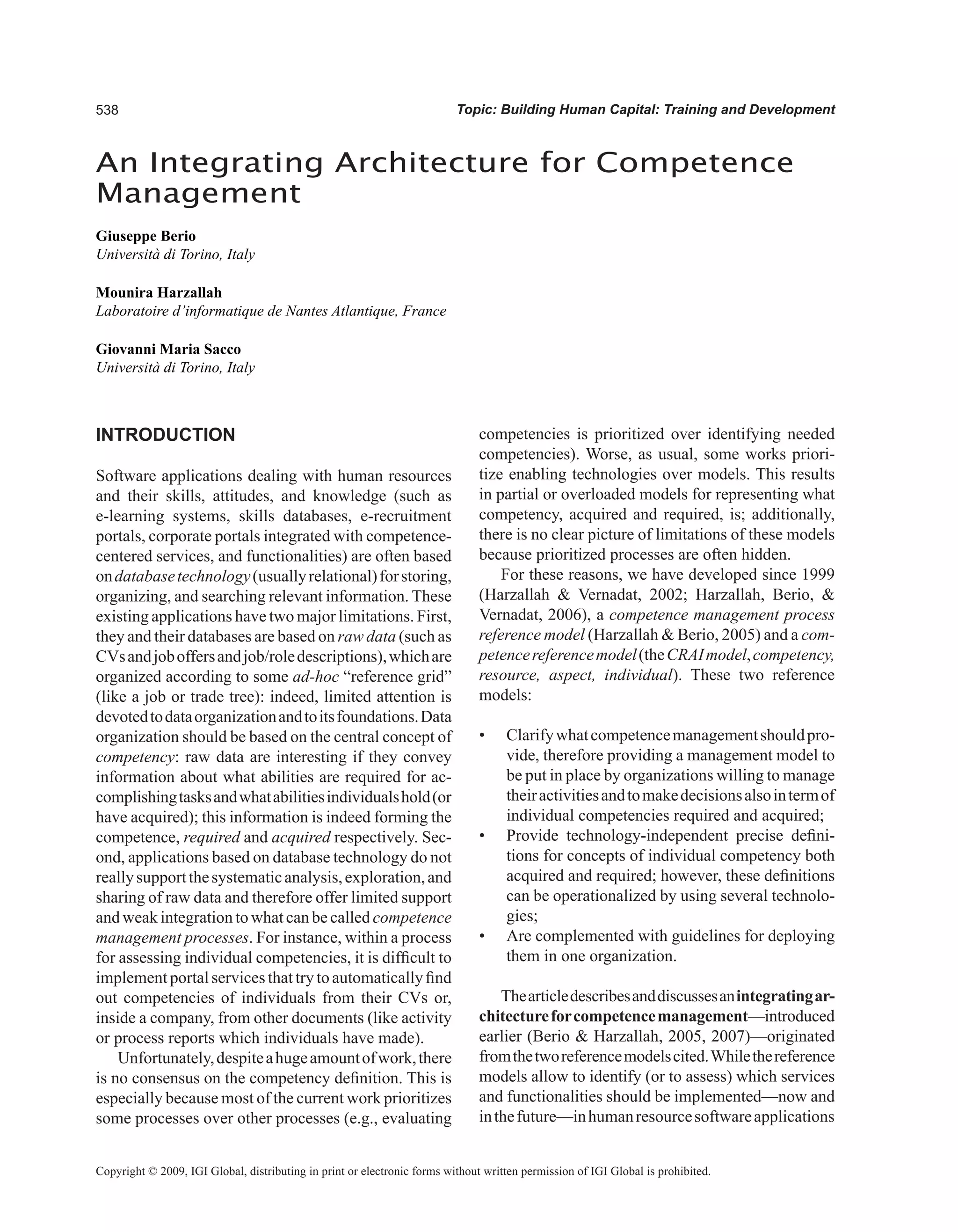 Encyclopedia of human resources information systems challenges in e hrm 
