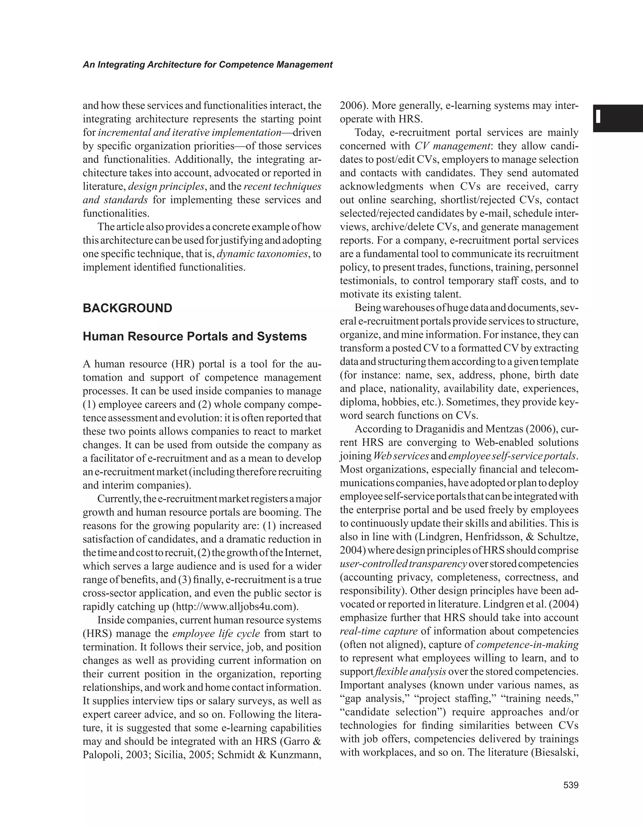 Encyclopedia of human resources information systems challenges in e hrm 