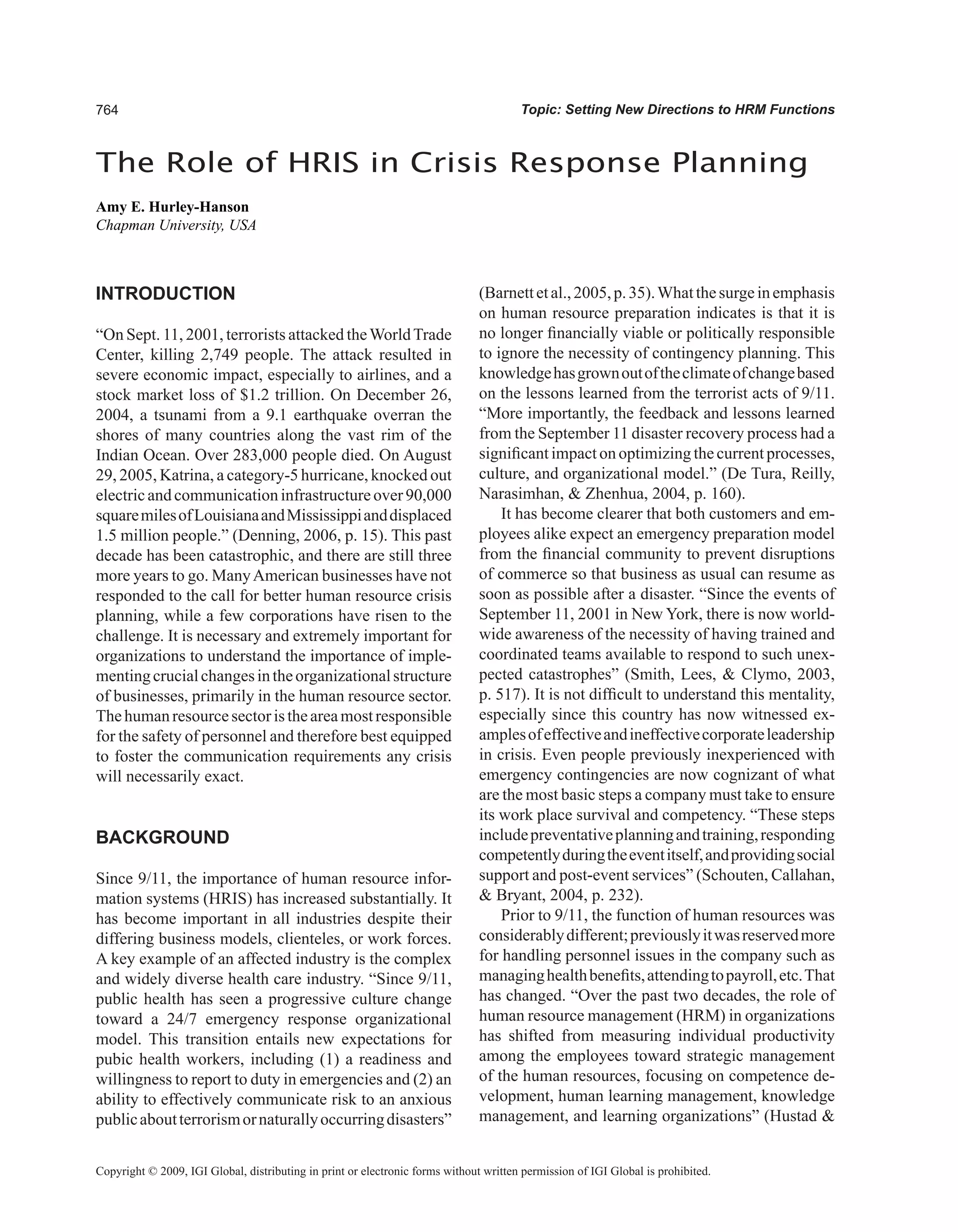Encyclopedia of human resources information systems challenges in e hrm 