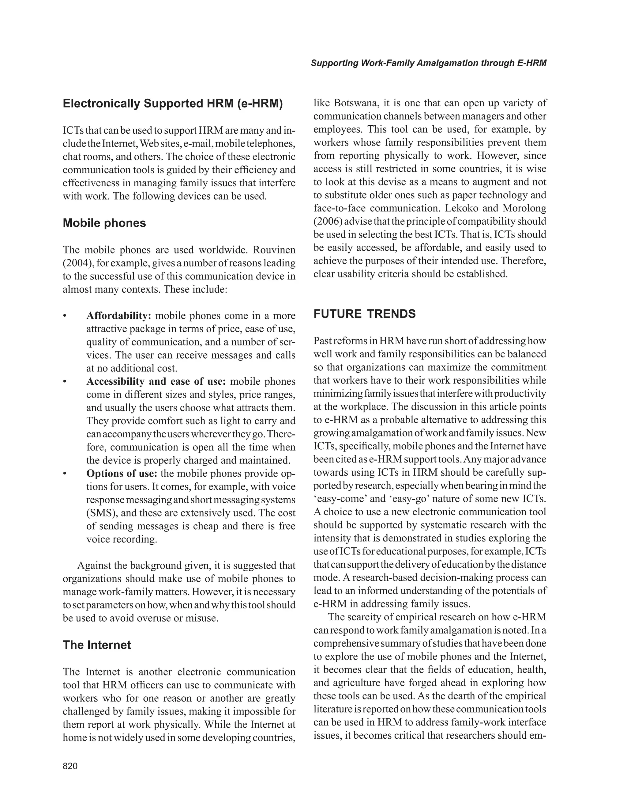 Encyclopedia of human resources information systems challenges in e hrm 