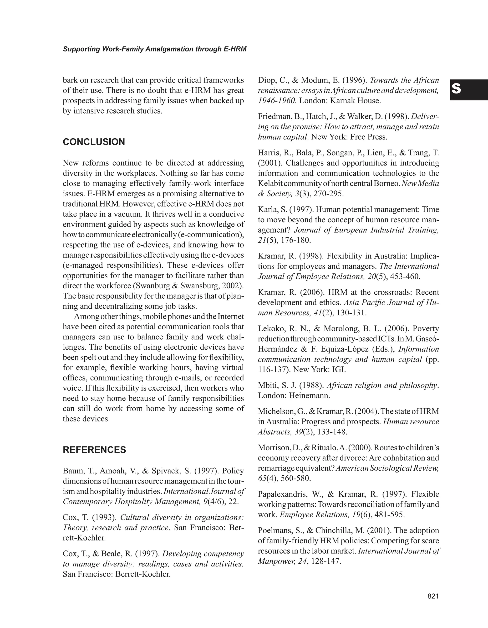 Encyclopedia of human resources information systems challenges in e hrm 