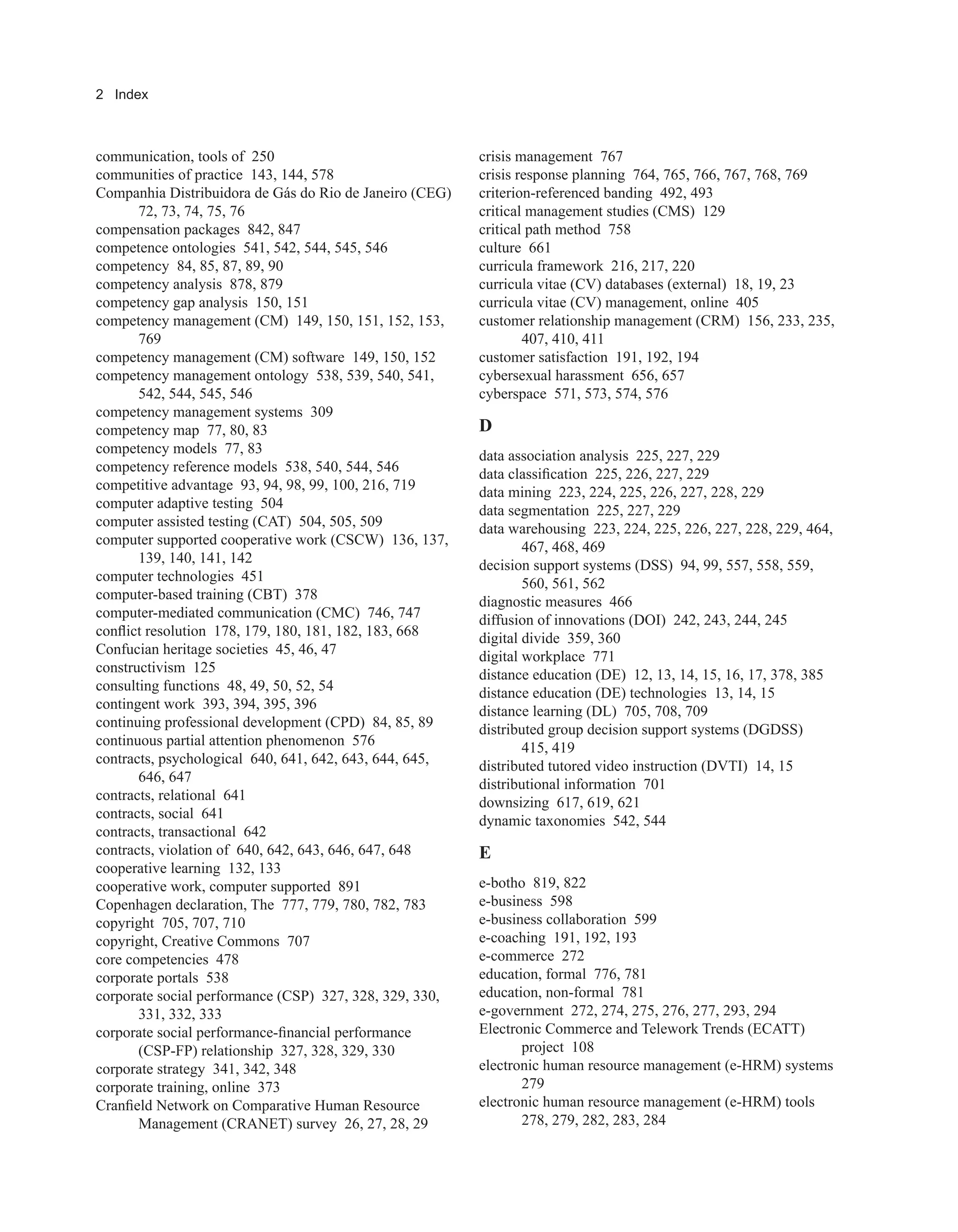 Encyclopedia of human resources information systems challenges in e hrm 