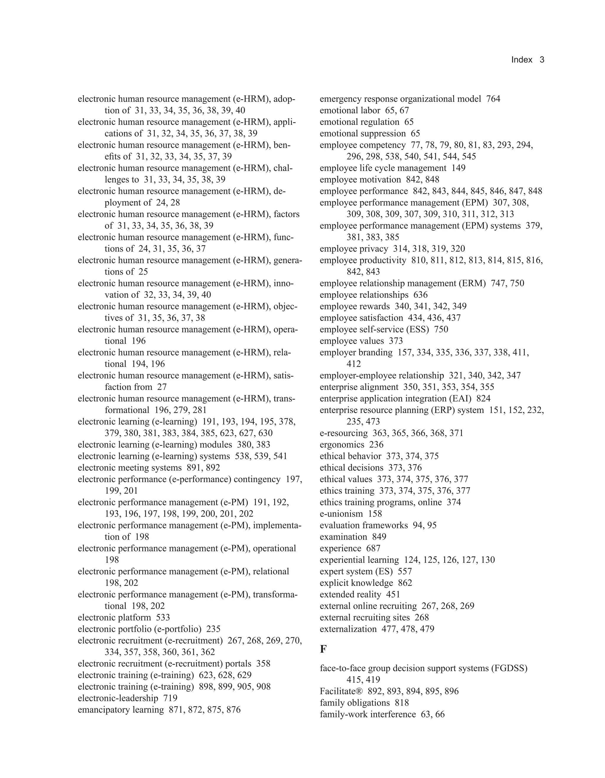 Encyclopedia of human resources information systems challenges in e hrm 