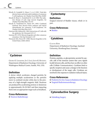 Encyclopedia of radiation oncology | PDF