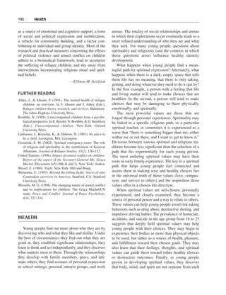 Religious and spiritual development