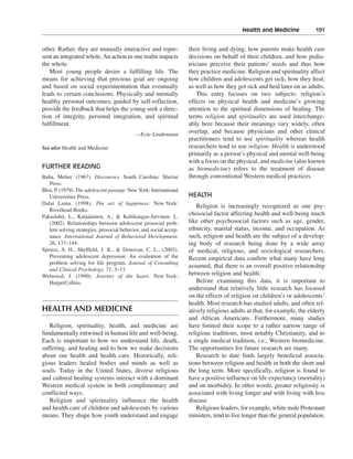 Religious and spiritual development