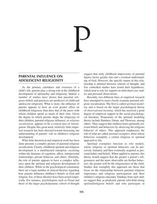 Religious and spiritual development