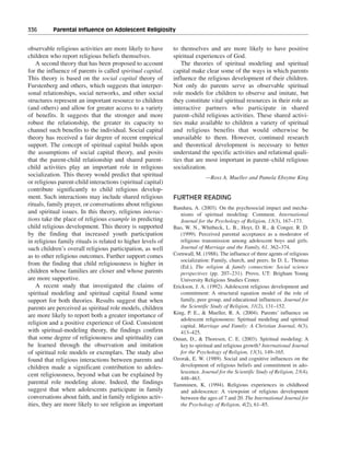 Religious and spiritual development