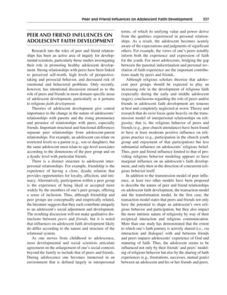 Religious and spiritual development