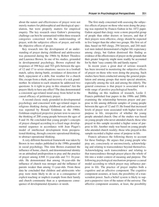 Religious and spiritual development