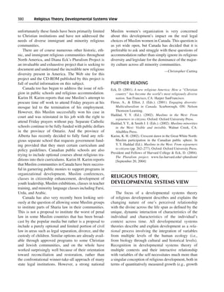 Religious and spiritual development