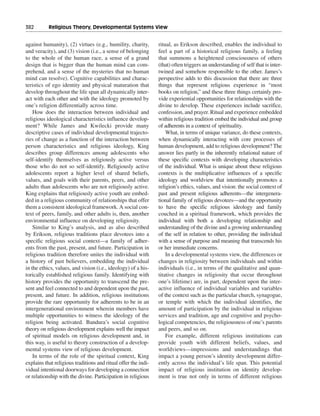 Religious and spiritual development