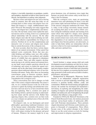 Religious and spiritual development