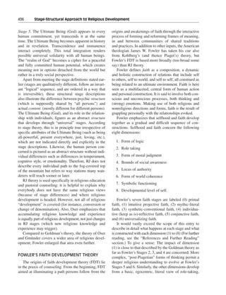 Religious and spiritual development