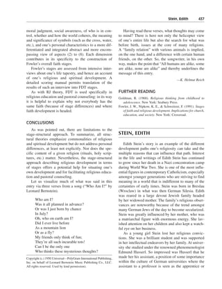 Religious and spiritual development