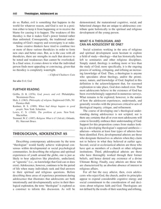 Religious and spiritual development