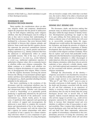 Religious and spiritual development