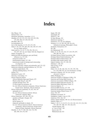 Religious and spiritual development