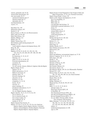 Religious and spiritual development