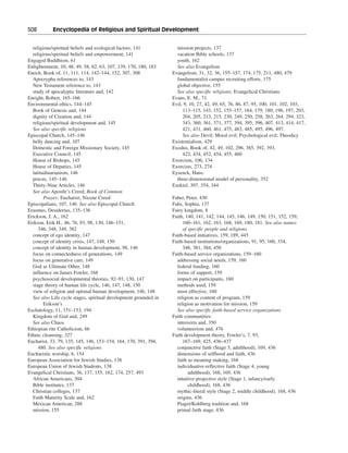 Religious and spiritual development