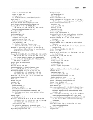 Religious and spiritual development