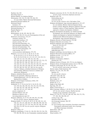 Religious and spiritual development