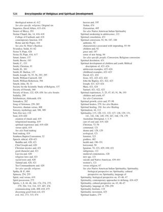 Religious and spiritual development